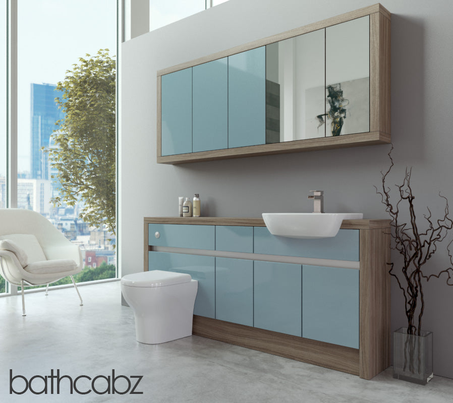 SIDONA DRIFTWOOD BASE & WALL UNITS BATHROOM FITTED FURNITURE