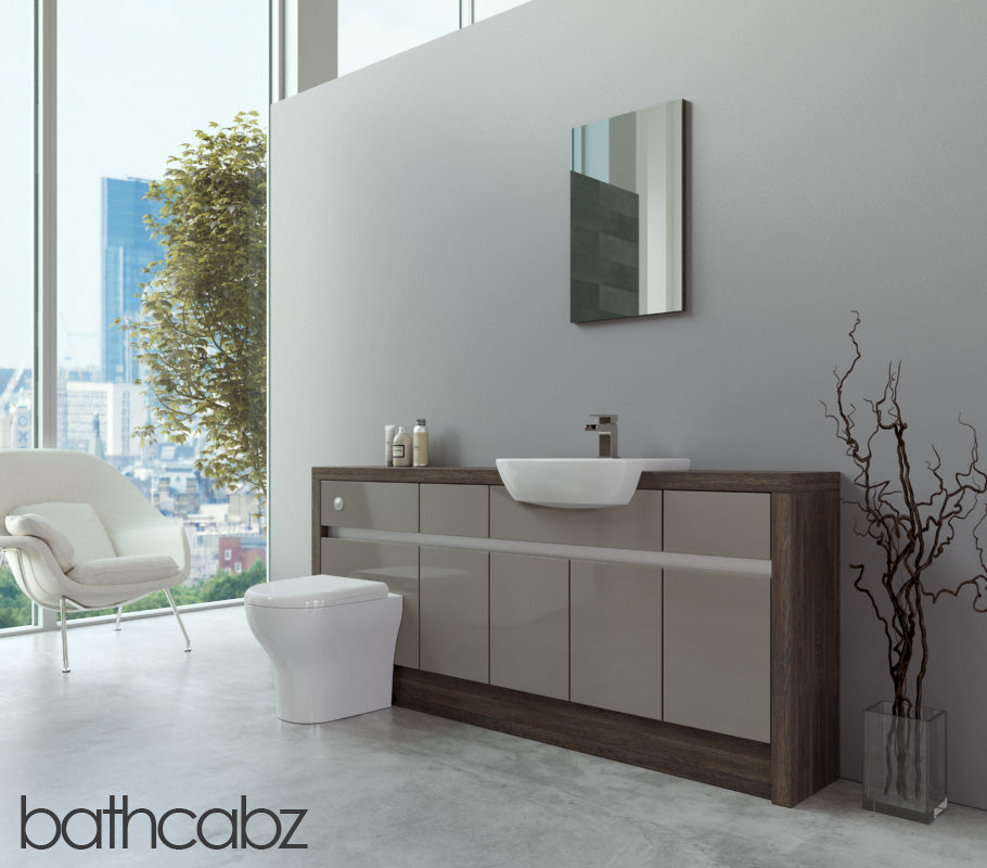 SIDONA MALI WENGE BASE UNITS BATHROOM FITTED FURNITURE