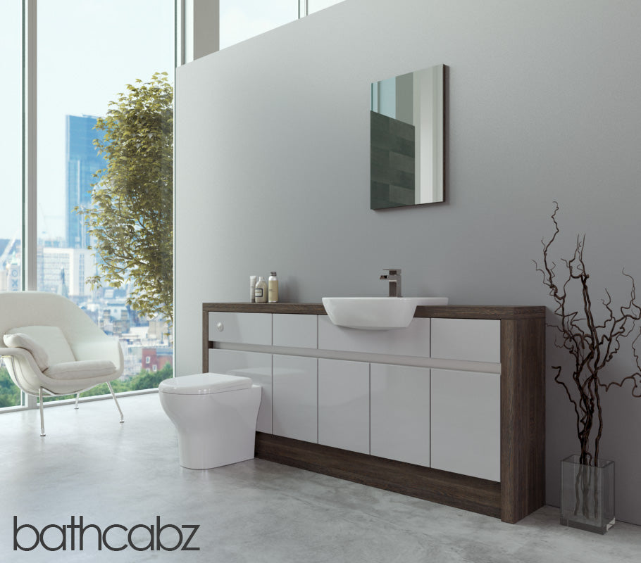 SIDONA MALI WENGE BASE UNITS BATHROOM FITTED FURNITURE