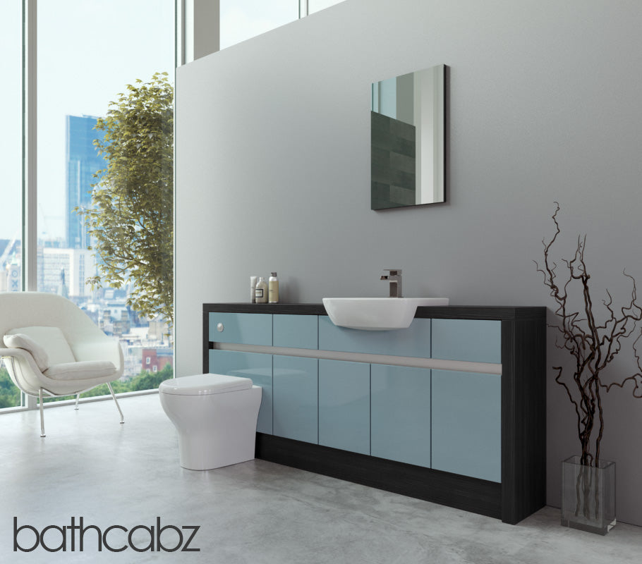 SIDONA HACIENDA BLACK BASE UNITS BATHROOM FITTED FURNITURE