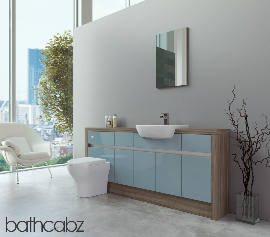 SIDONA DRIFTWOOD BASE UNITS BATHROOM FITTED FURNITURE