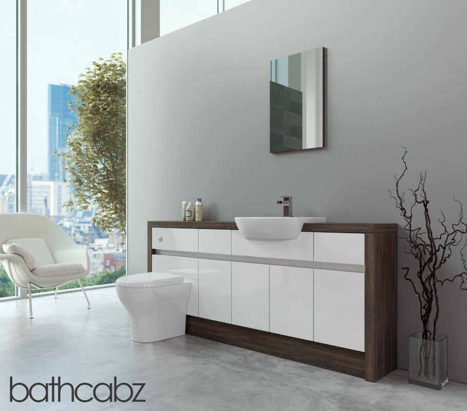 SIDONA MALI WENGE BASE UNITS BATHROOM FITTED FURNITURE