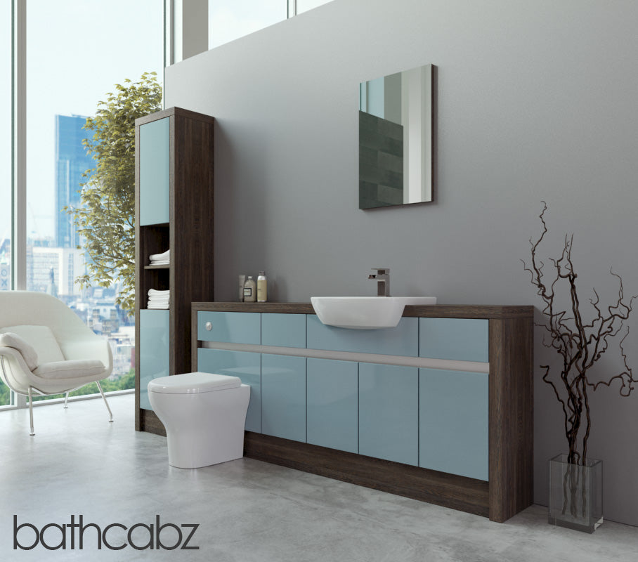 SIDONA MALI WENGE BASE & TALL UNIT BATHROOM FITTED FURNITURE