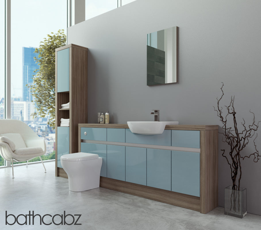 SIDONA DRIFTWOOD BASE & TALL UNIT BATHROOM FITTED FURNITURE