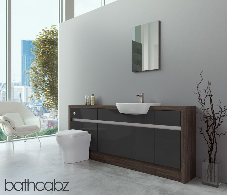 SIDONA MALI WENGE BASE UNITS BATHROOM FITTED FURNITURE