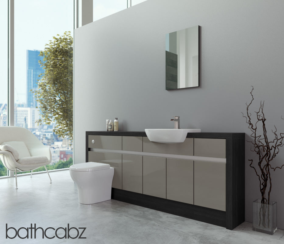 SIDONA HACIENDA BLACK BASE UNITS BATHROOM FITTED FURNITURE