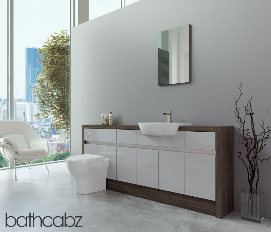 SIDONA MALI WENGE BASE UNITS BATHROOM FITTED FURNITURE