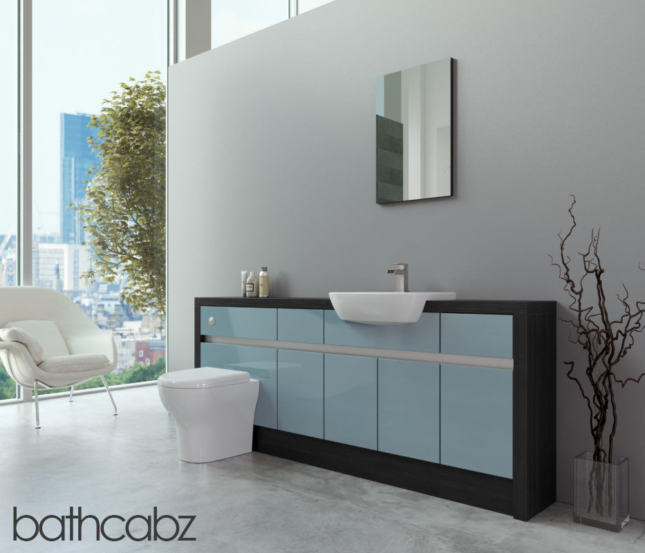 SIDONA HACIENDA BLACK BASE UNITS BATHROOM FITTED FURNITURE