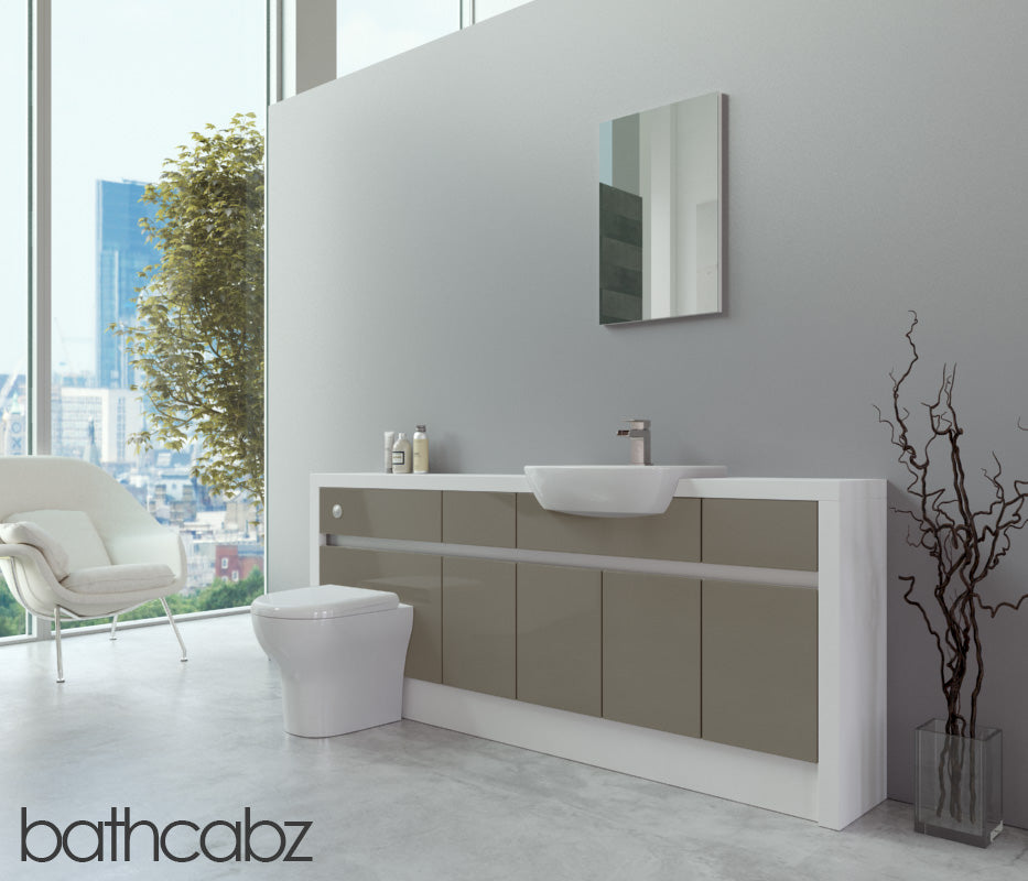 SIDONA WHITE MATT BASE UNITS BATHROOM FITTED FURNITURE