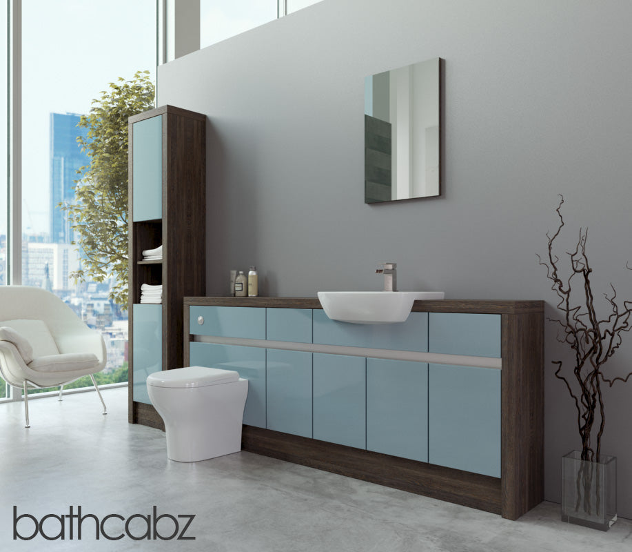 SIDONA MALI WENGE BASE & TALL UNIT BATHROOM FITTED FURNITURE