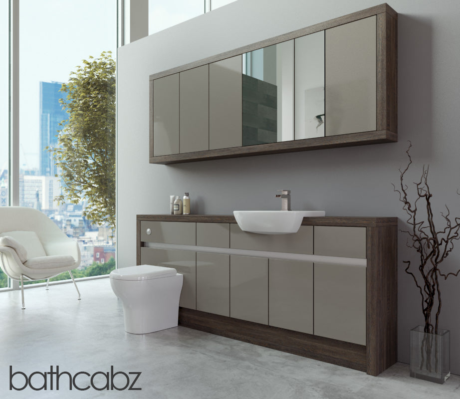 SIDONA MALI WENGE BASE & WALL UNITS BATHROOM FITTED FURNITURE