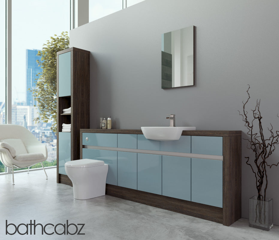 SIDONA MALI WENGE BASE & TALL UNIT BATHROOM FITTED FURNITURE