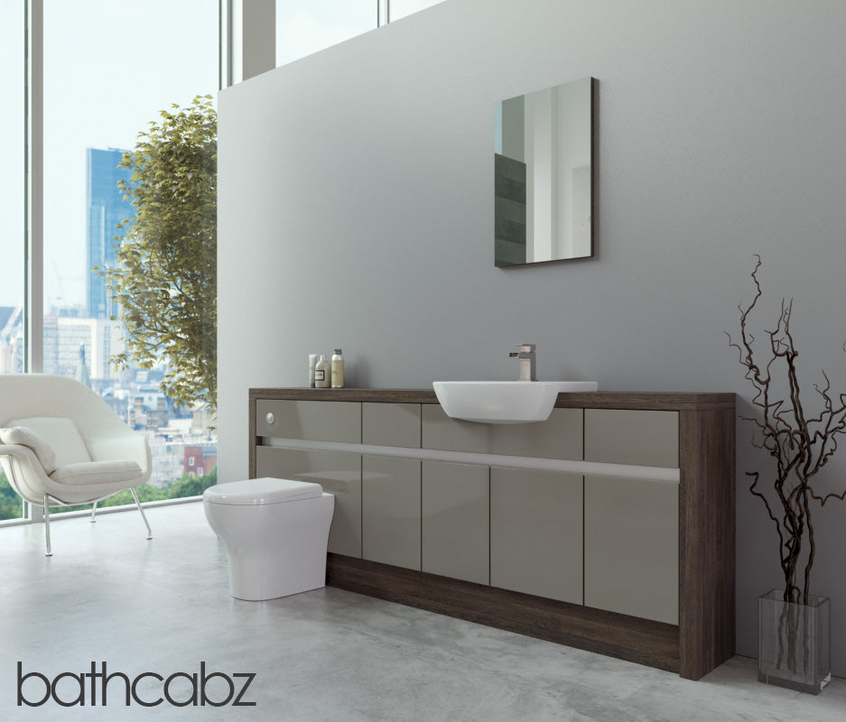 SIDONA MALI WENGE BASE UNITS BATHROOM FITTED FURNITURE