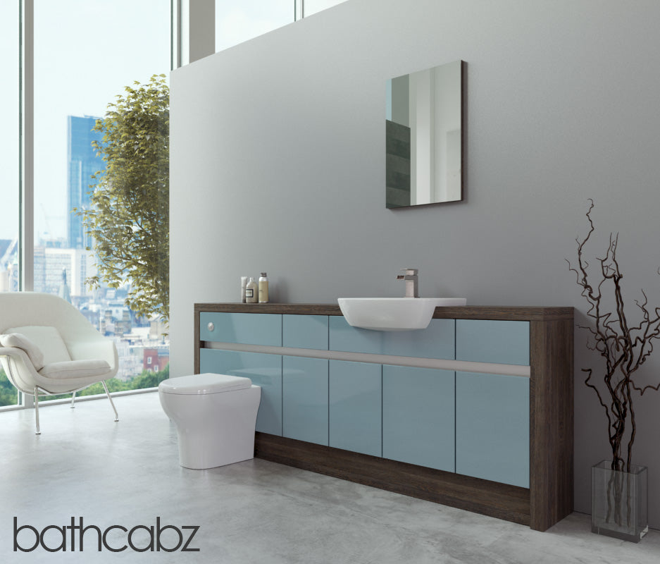 SIDONA MALI WENGE BASE UNITS BATHROOM FITTED FURNITURE