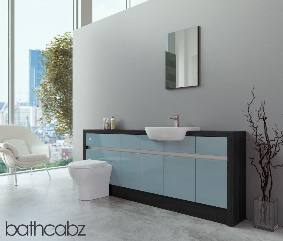 SIDONA HACIENDA BLACK BASE UNITS BATHROOM FITTED FURNITURE