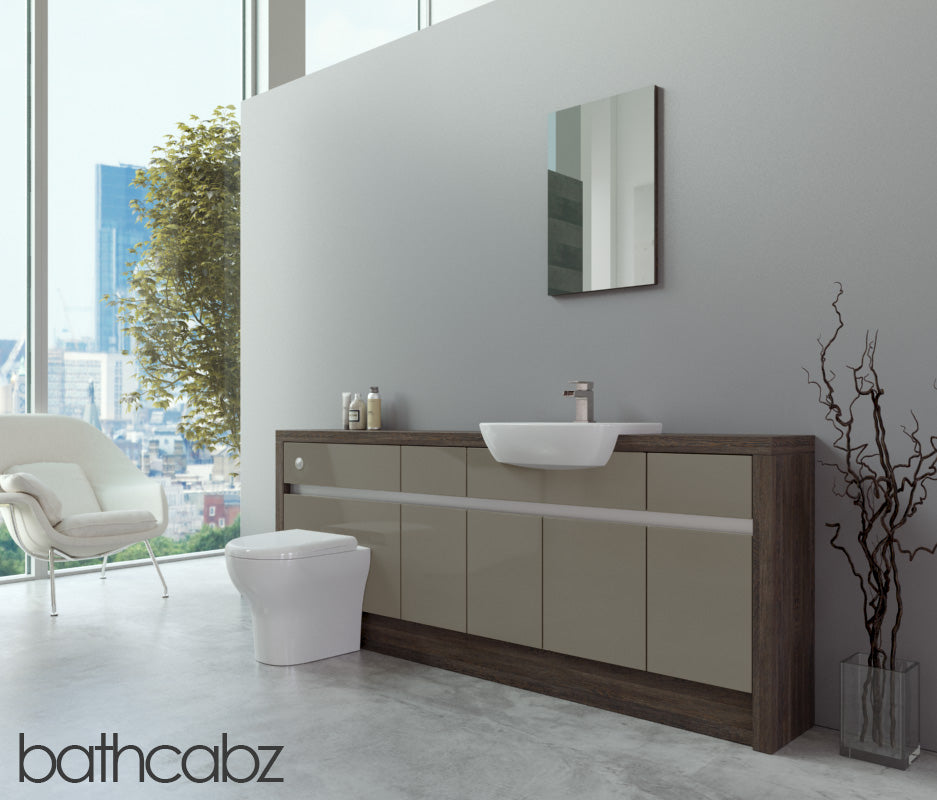 SIDONA MALI WENGE BASE UNITS BATHROOM FITTED FURNITURE