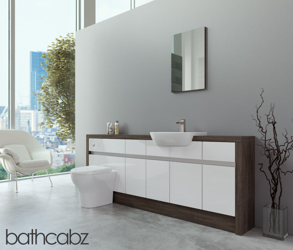 SIDONA MALI WENGE BASE UNITS BATHROOM FITTED FURNITURE