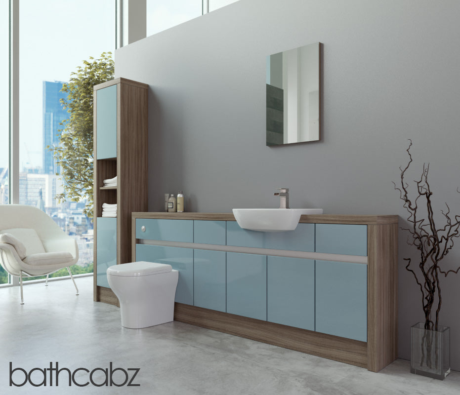 SIDONA DRIFTWOOD BASE & TALL UNIT BATHROOM FITTED FURNITURE