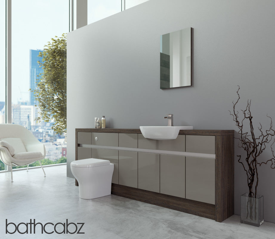 SIDONA MALI WENGE BASE UNITS BATHROOM FITTED FURNITURE