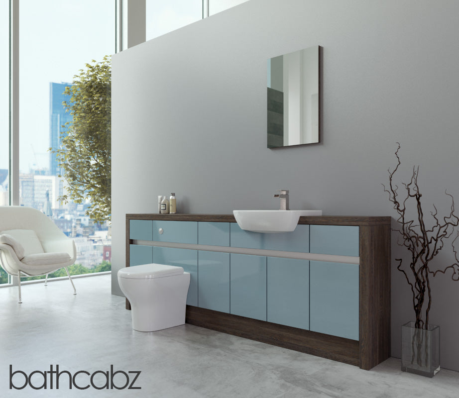SIDONA MALI WENGE BASE UNITS BATHROOM FITTED FURNITURE