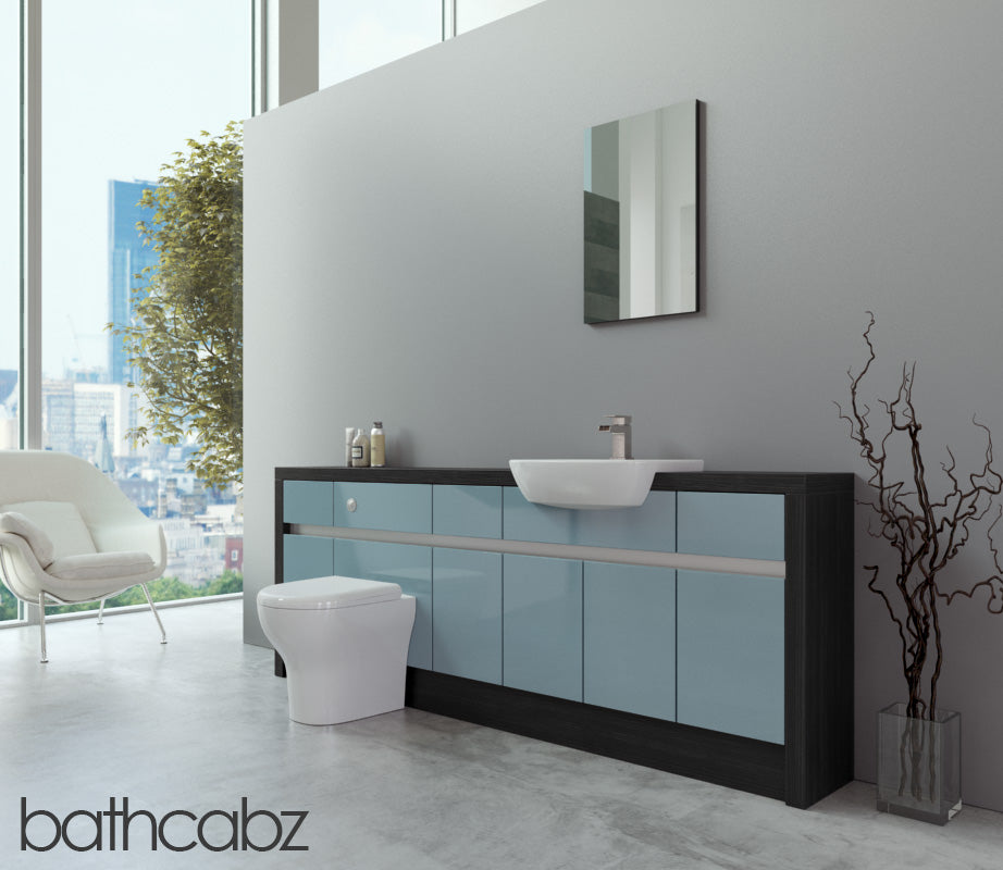 SIDONA HACIENDA BLACK BASE UNITS BATHROOM FITTED FURNITURE