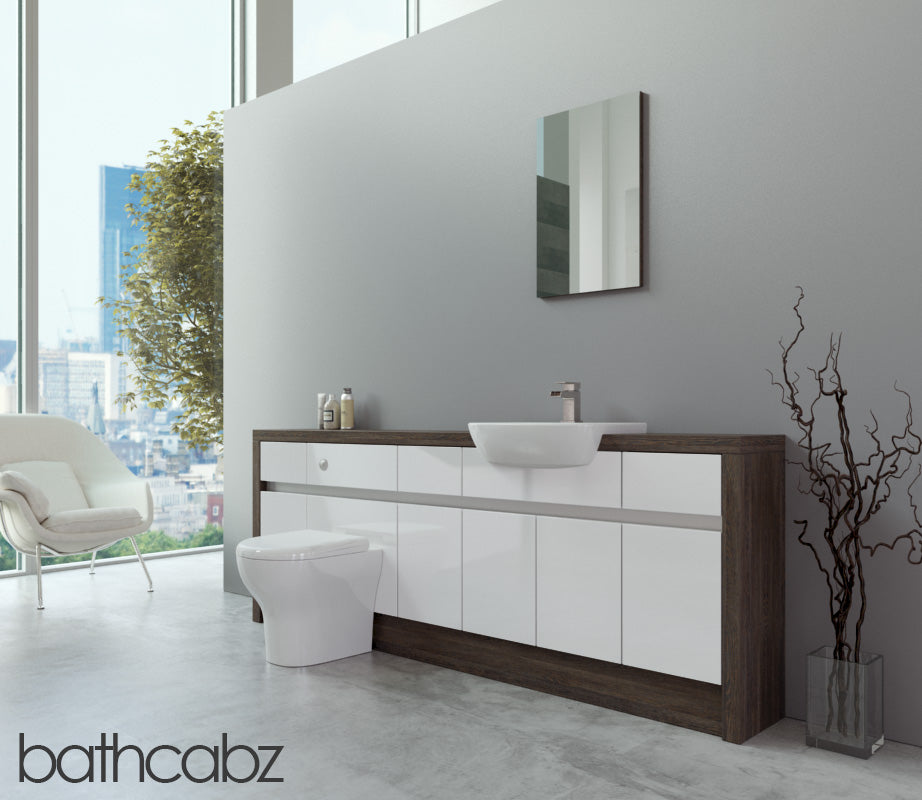 SIDONA MALI WENGE BASE UNITS BATHROOM FITTED FURNITURE