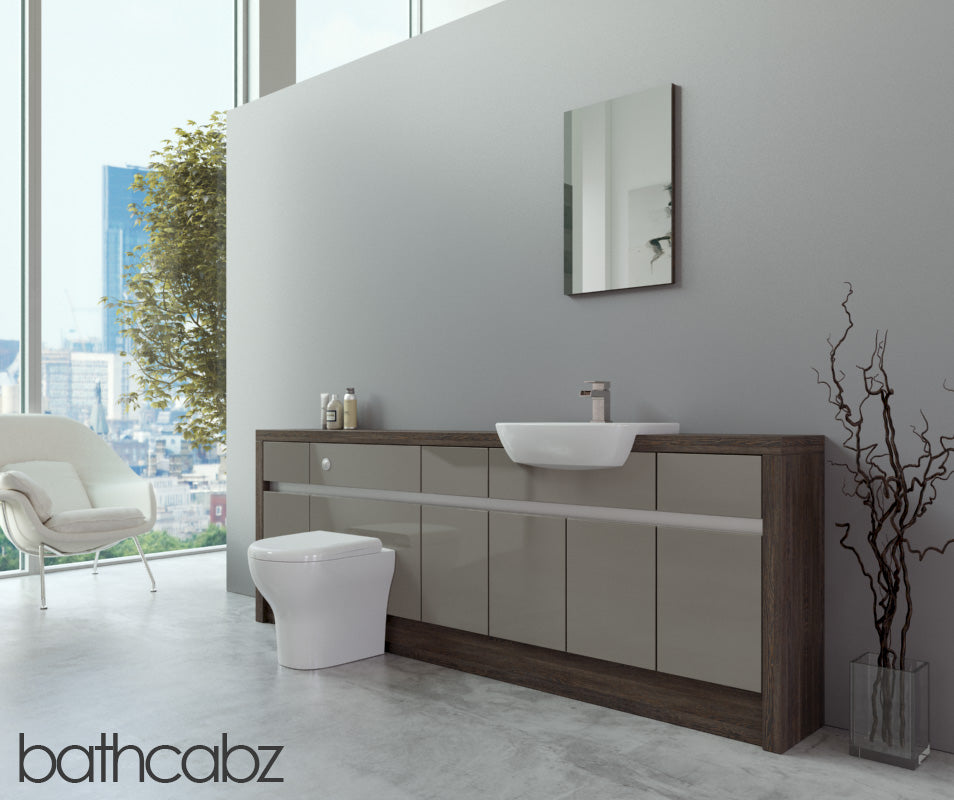 SIDONA MALI WENGE BASE UNITS BATHROOM FITTED FURNITURE