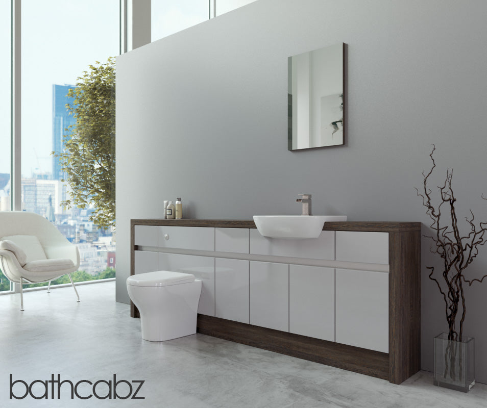 SIDONA MALI WENGE BASE UNITS BATHROOM FITTED FURNITURE