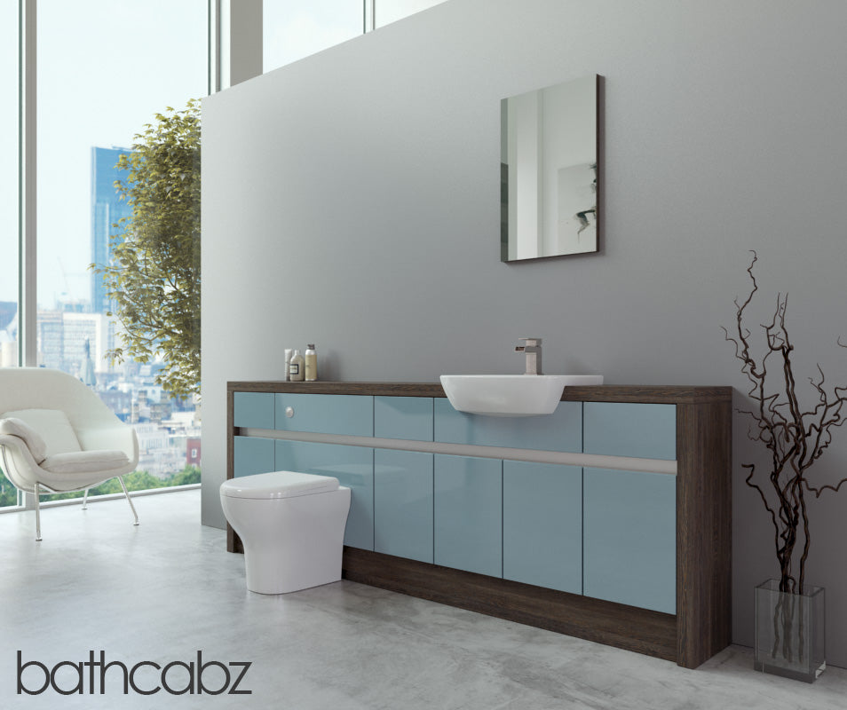 SIDONA MALI WENGE BASE UNITS BATHROOM FITTED FURNITURE