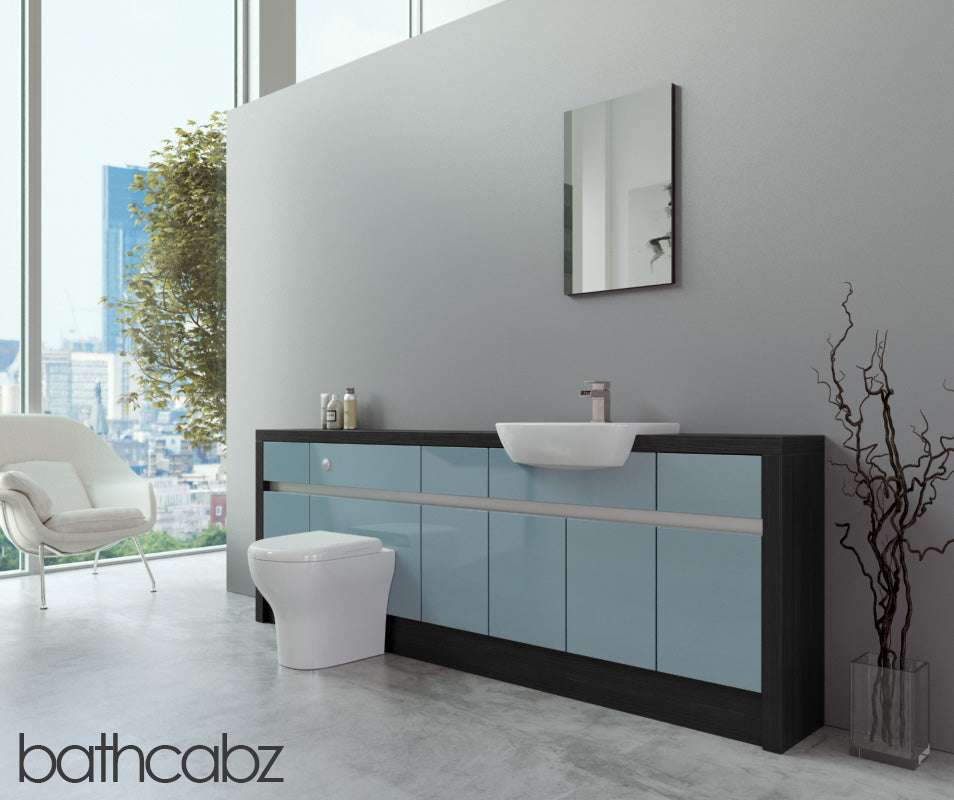 SIDONA HACIENDA BLACK BASE UNITS BATHROOM FITTED FURNITURE