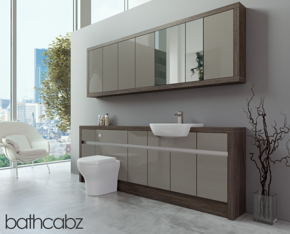 SIDONA MALI WENGE BASE & WALL UNITS BATHROOM FITTED FURNITURE