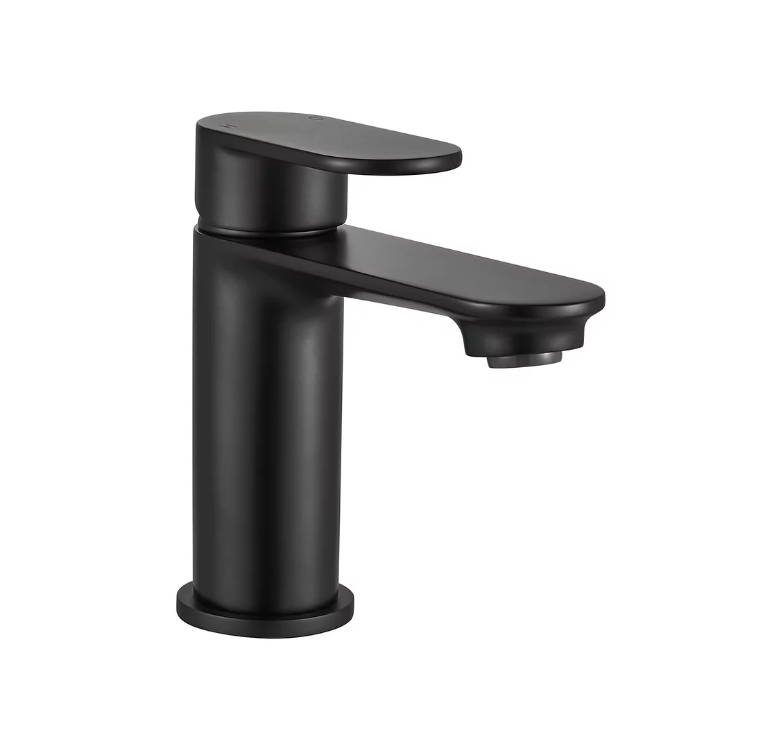 Deluxe Monobloc Tap & Waste - Black Matt