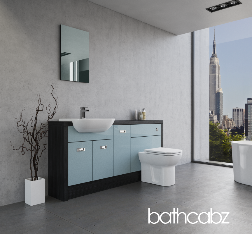 ATHENA HACIENDA BLACK BASE UNITS BATHROOM FITTED FURNITURE