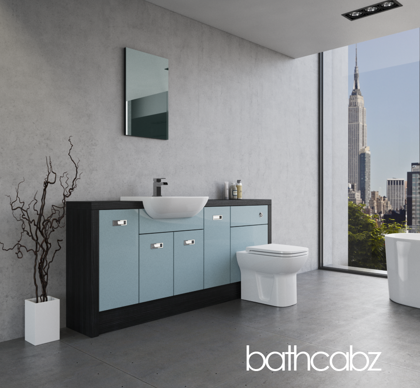 ATHENA HACIENDA BLACK BASE UNITS BATHROOM FITTED FURNITURE