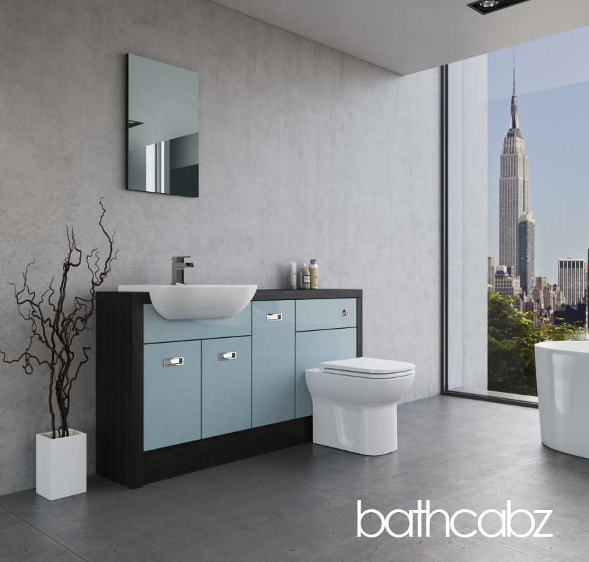 ATHENA HACIENDA BLACK BASE UNITS BATHROOM FITTED FURNITURE
