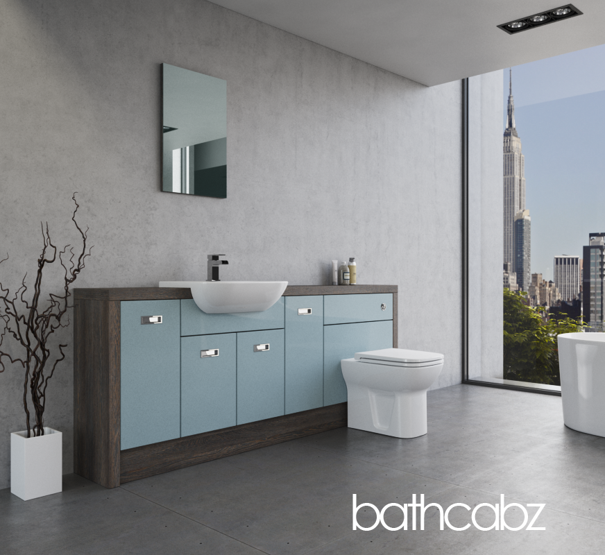 ATHENA NORWICH OAK BASE UNITS BATHROOM FITTED FURNITURE