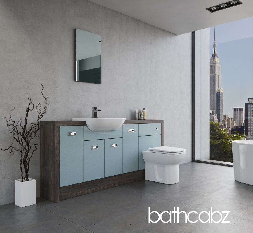 ATHENA NORWICH OAK BASE UNITS BATHROOM FITTED FURNITURE
