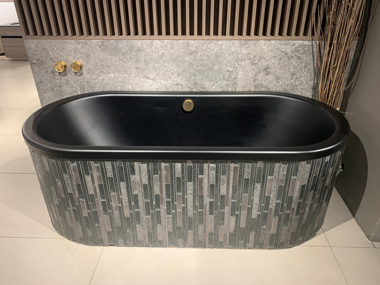 KALDEWEI 1700MM X 750MM STEEL BLACK BATH
