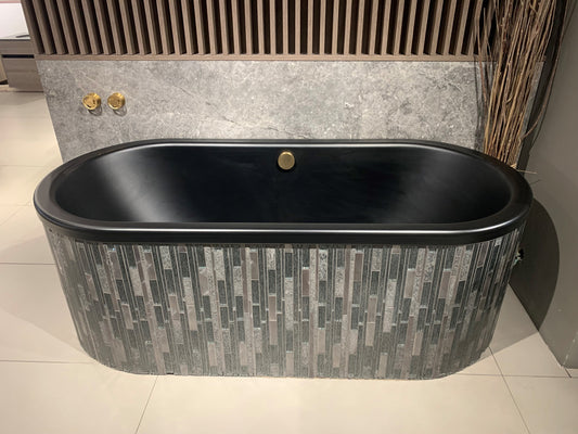 KALDEWEI 1700MM X 750MM STEEL BLACK BATH