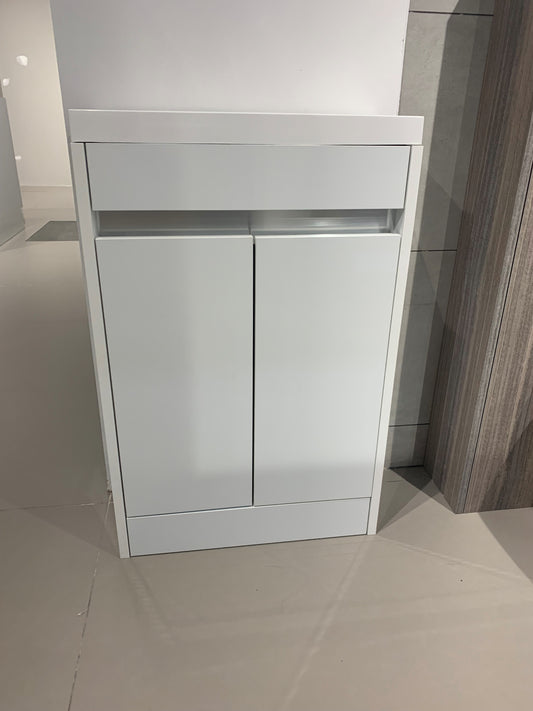 550MM CLOAKROOM JULE BASIN UNIT - WHITE GLOSS