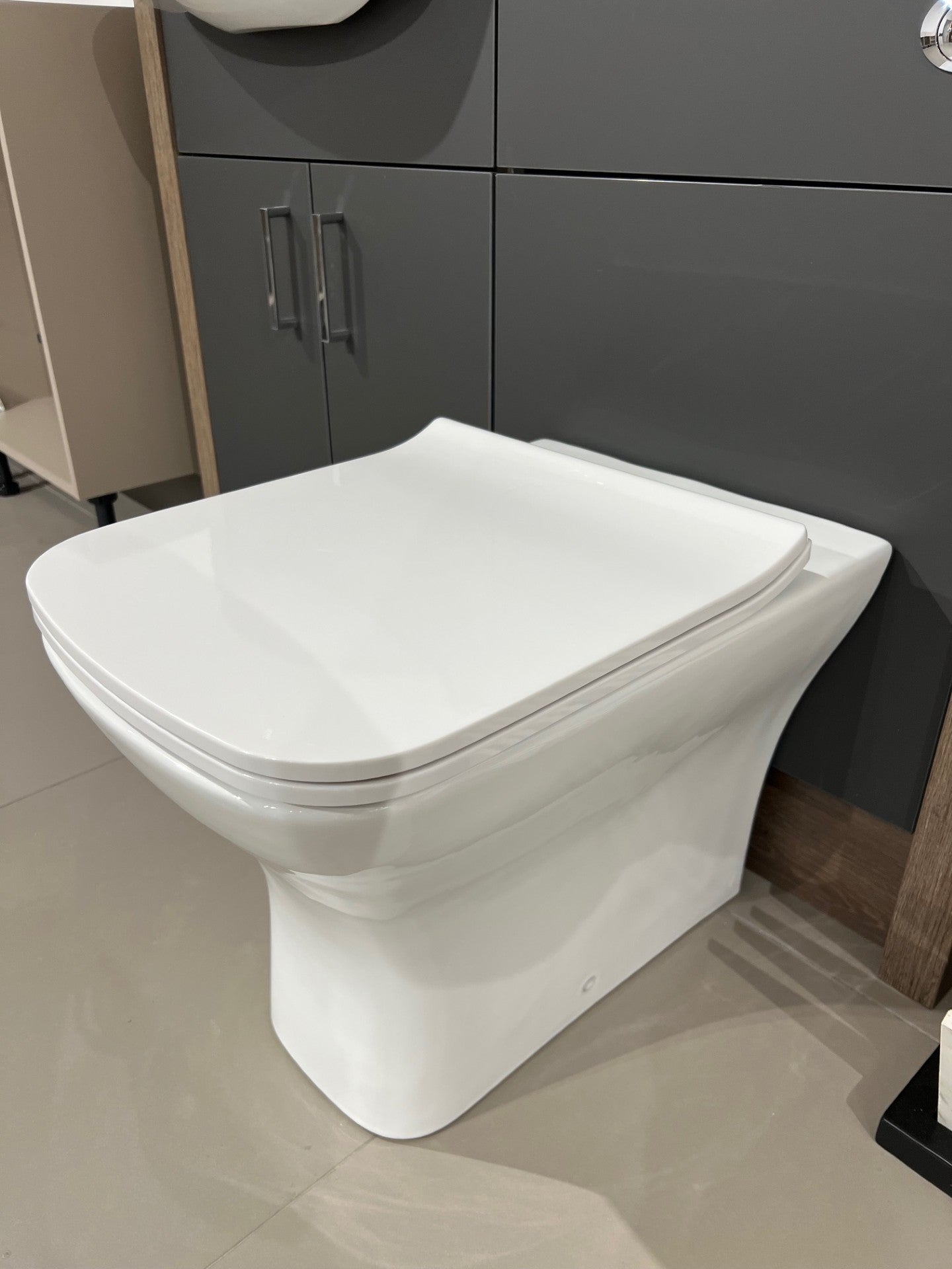 1200MM BATHROOM FITTED FURNITURE DAVOS OAK / DARK GREY MATT - EX-DISPLAY