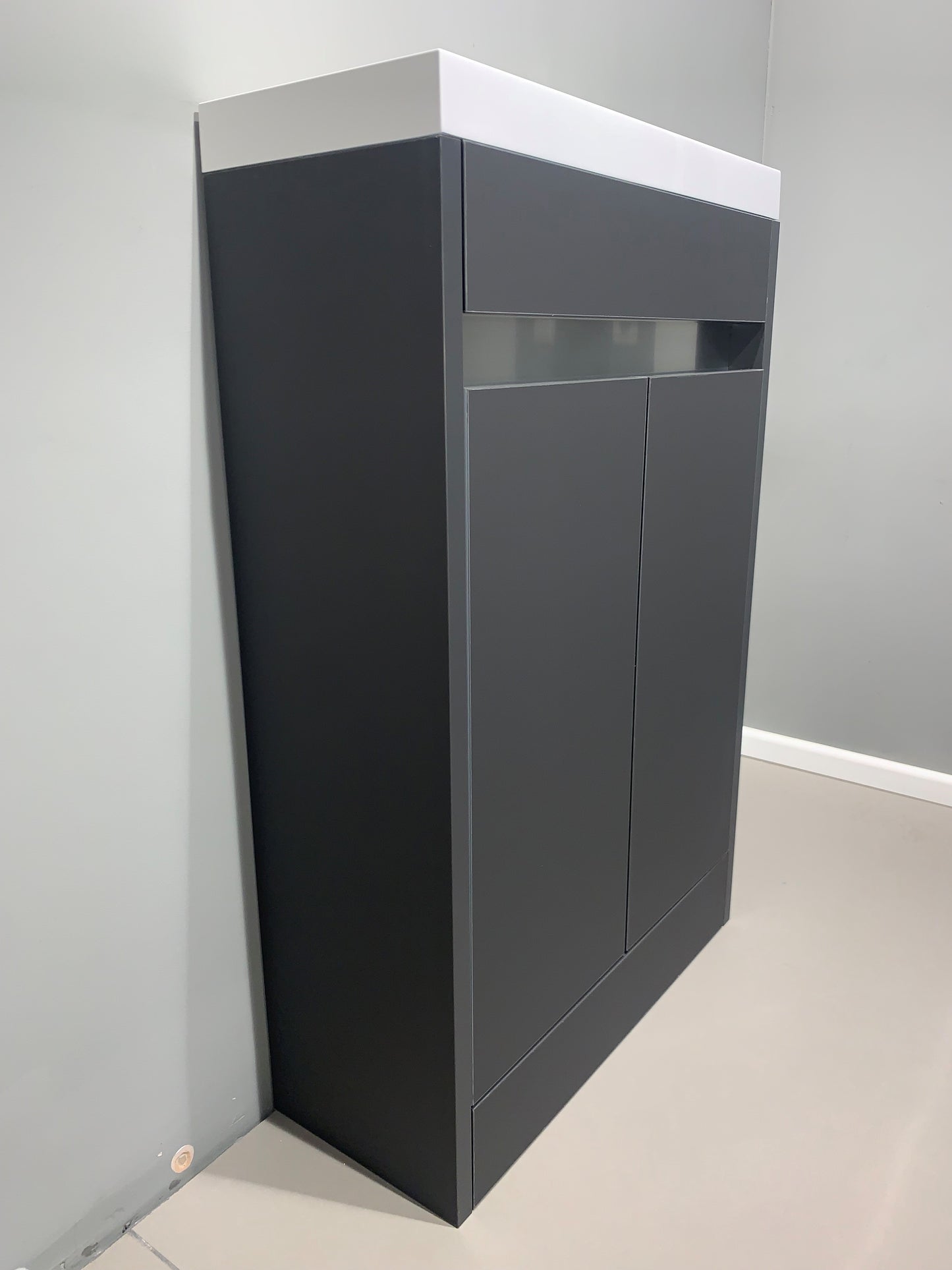550MM CLOAKROOM JULE BASIN UNIT - ANTHRACITE MATT