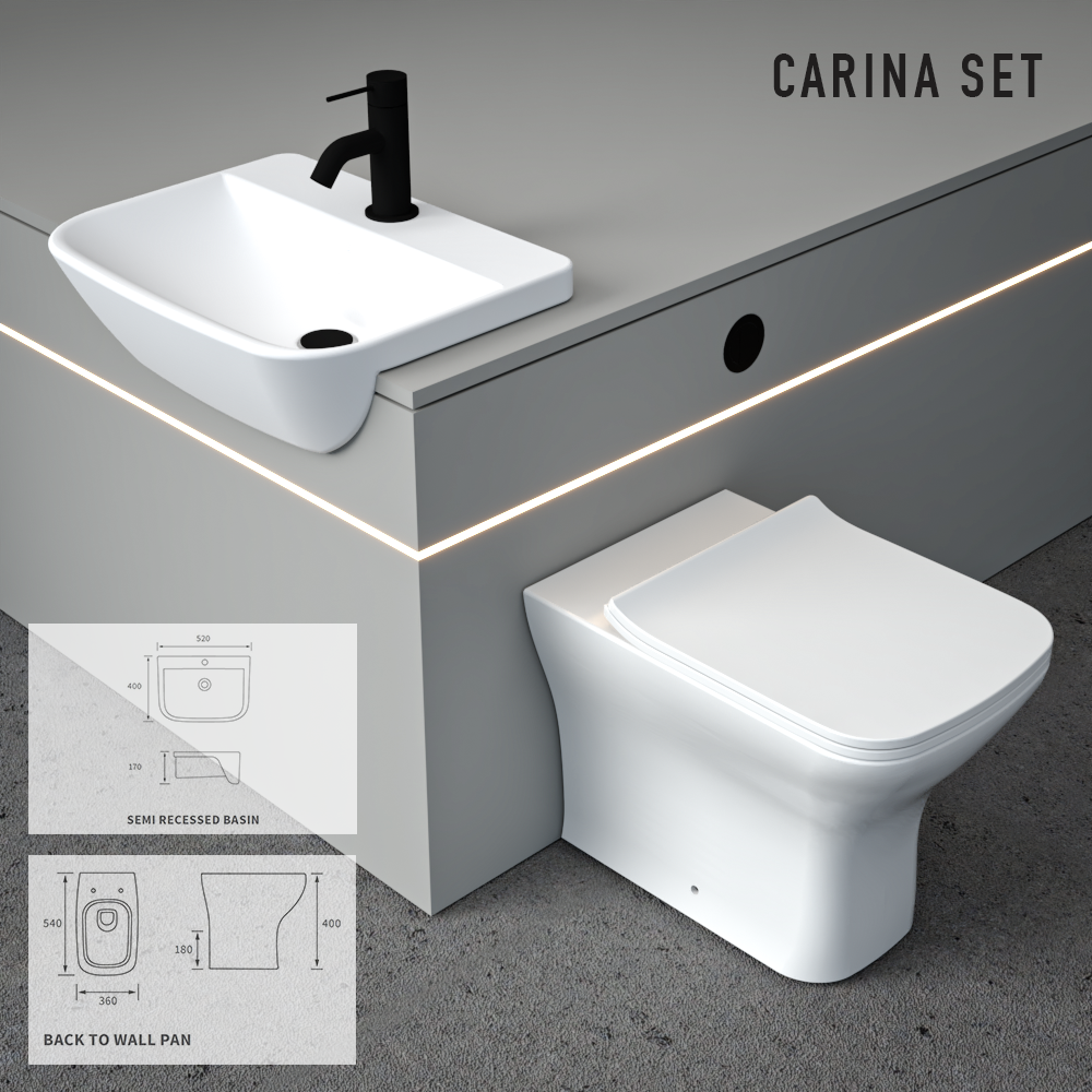SEVI NORDIC CHESTNUT / BLACK MATT BASE UNITS BATHROOM FITTED FURNITURE