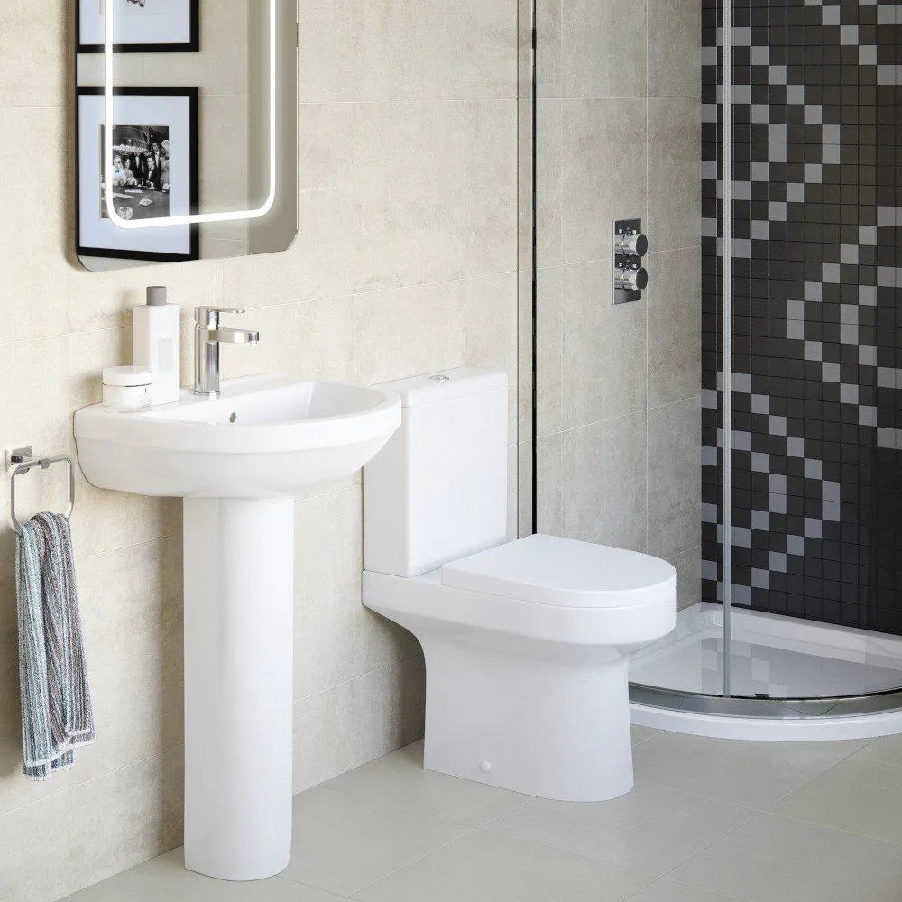 500MM X 390MM 1TH BASIN & FULL PEDESTAL