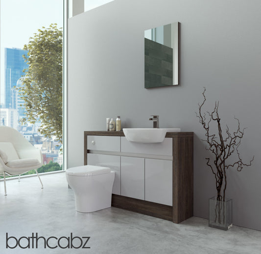 SIDONA MALI WENGE BASE UNITS BATHROOM FITTED FURNITURE