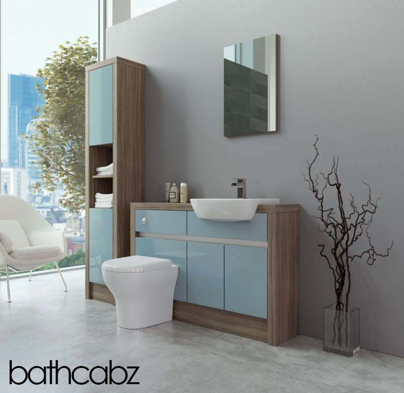 SIDONA DRIFTWOOD BASE & TALL UNIT BATHROOM FITTED FURNITURE