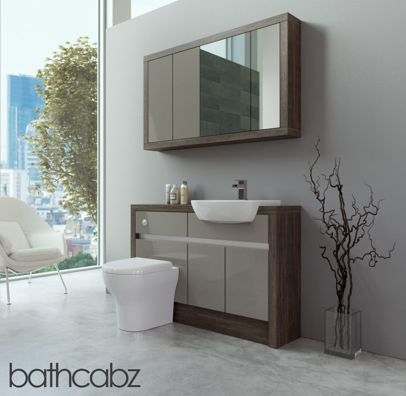 SIDONA MALI WENGE BASE & WALL UNITS BATHROOM FITTED FURNITURE