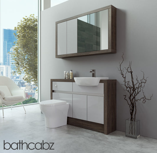 SIDONA MALI WENGE BASE & WALL UNITS BATHROOM FITTED FURNITURE