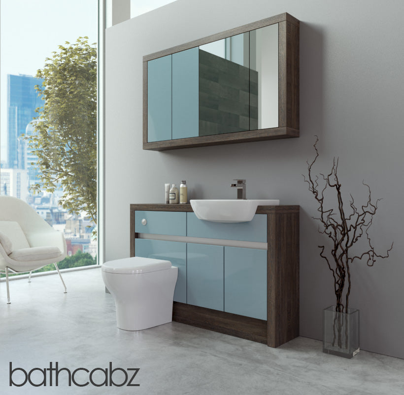 SIDONA MALI WENGE BASE & WALL UNITS BATHROOM FITTED FURNITURE