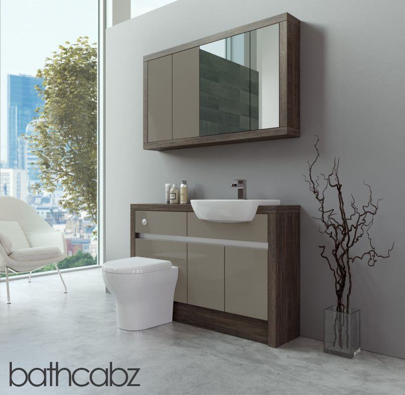 SIDONA MALI WENGE BASE & WALL UNITS BATHROOM FITTED FURNITURE